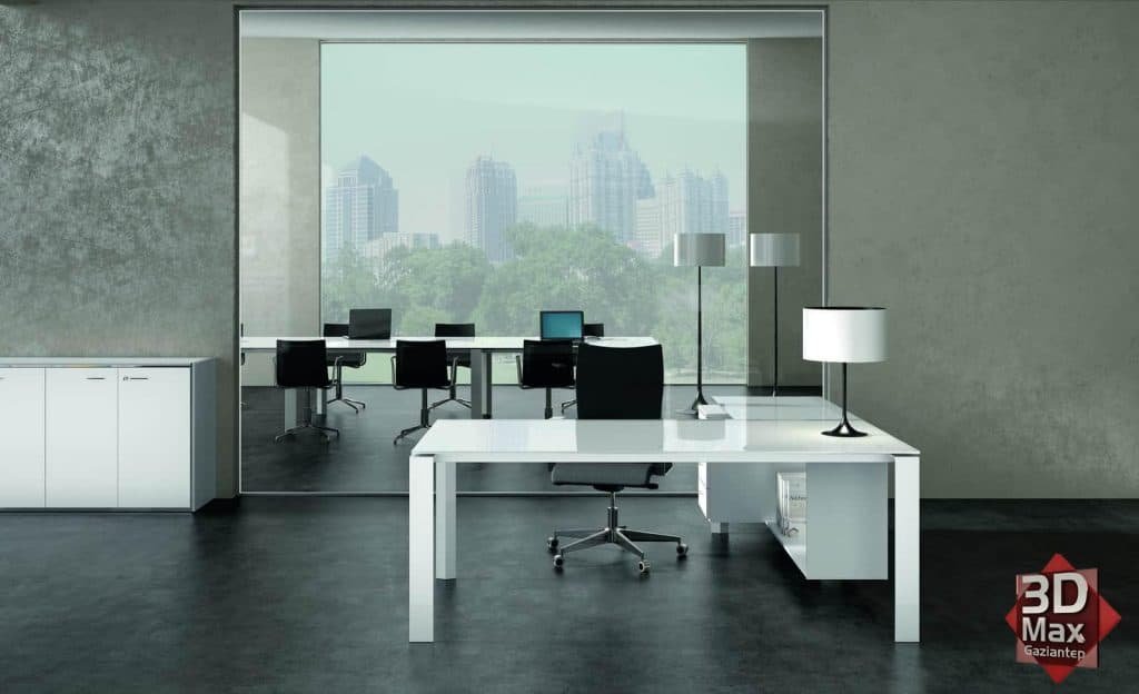 Çalışmalarımız | 3D Görselleştirme Projeleri 20 Ofis Mobilya - Katalog Ürünü