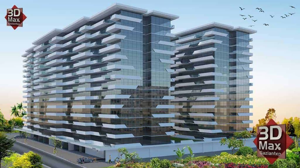 Çalışmalarımız | 3D Görselleştirme Projeleri 24 Rezidans ve Avm