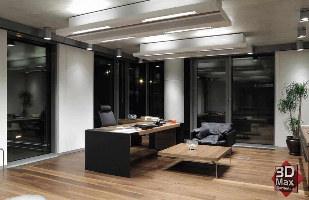 Çalışmalarımız | 3D Görselleştirme Projeleri 22 Ofis Tasarımı - Modern
