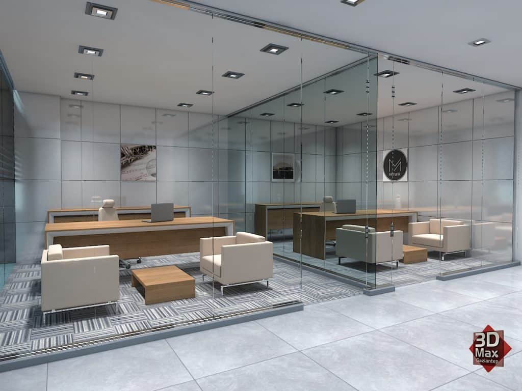 Çalışmalarımız | 3D Görselleştirme Projeleri 18 Ofis Çalışması