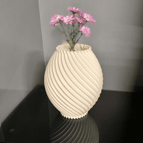 Modern Vazo 25x20 cm, 3d Baskı