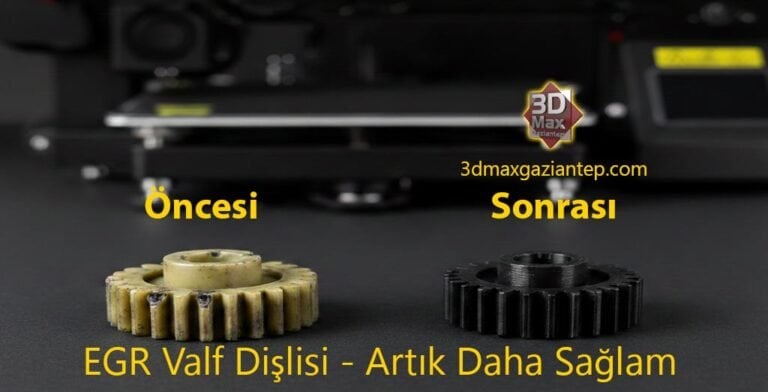 Gaziantep EGR valf dişlisi 3D Baskı