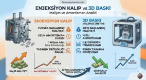 Enjeksiyon Kalıp vs 3D Baskı Maliyet Analizi