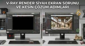 V-Ray Render Siyah Ekran Sorunu