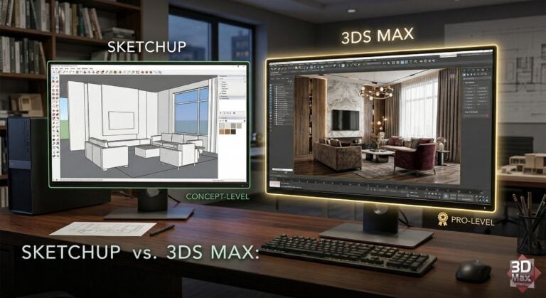 Sketchup vs 3ds Max Karşılaştırması