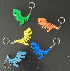 Dinozor Flex Anahtarlık 3D Baskı